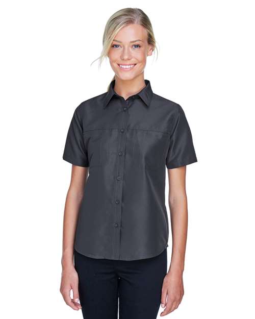 Harriton - Camisa de manga corta de alto rendimiento para mujer Key West - M580W