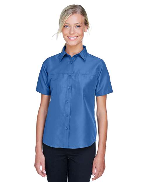 Harriton - Camisa de manga corta de alto rendimiento para mujer Key West - M580W