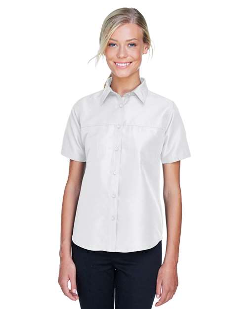 Harriton - Camisa de manga corta de alto rendimiento para mujer Key West - M580W
