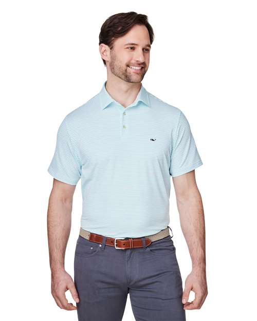 vineyard vines - Men's Bradley Stripe Sankaty Polo - G012426