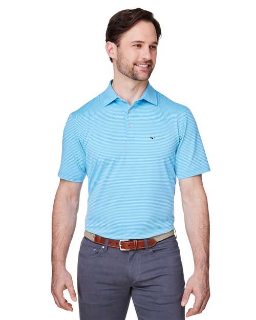 vineyard vines - Men's Bradley Stripe Sankaty Polo - G012426