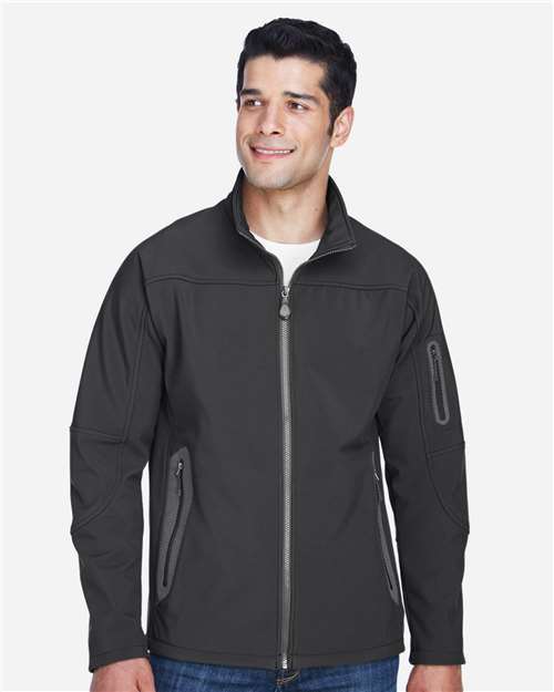 North End - Men's Three Layer Fleece Bonded Shell Technical Jacket - 88138