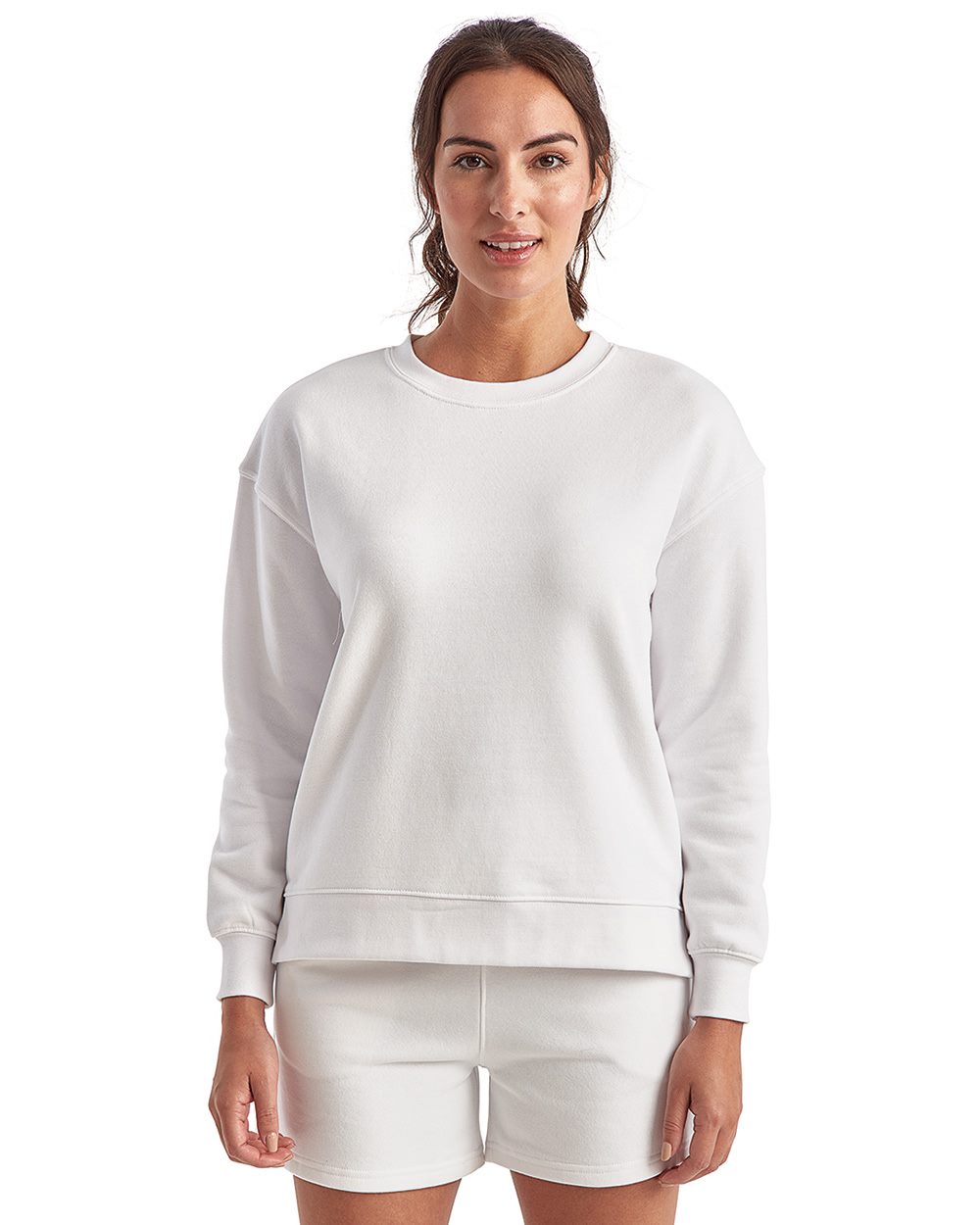 TriDri - Sudadera Billie con cuello redondo y cremallera lateral para mujer - TD600