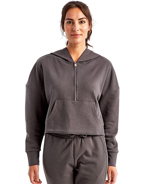 TriDri - Sudadera con capucha y media cremallera Alice para mujer - TD077