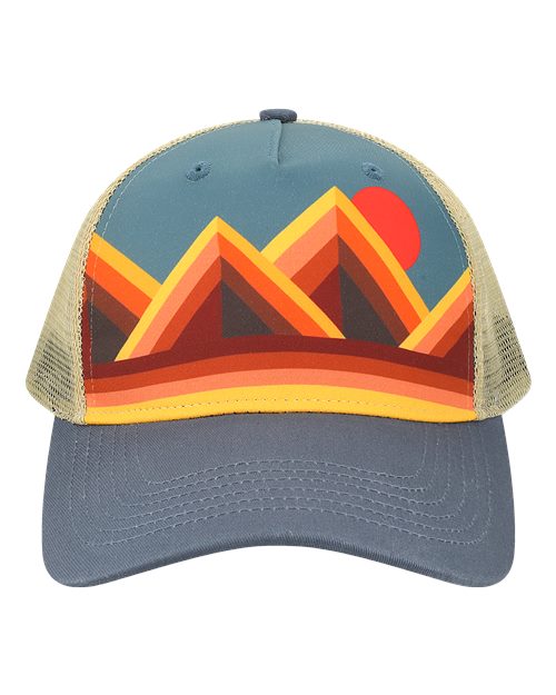 LOCALE - Printed Five-Panel Trucker Cap - 5PTKR