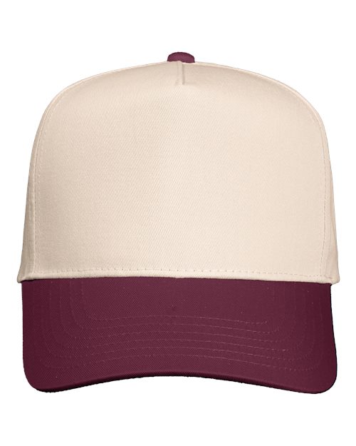 Valucap - Gorra de sarga de cinco paneles - 8869