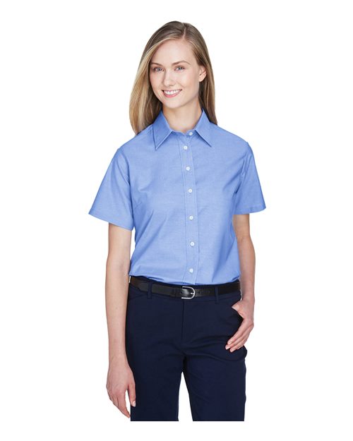 Harriton - Women's Stain-Release Short Sleeve Oxford Shirt - M600SW