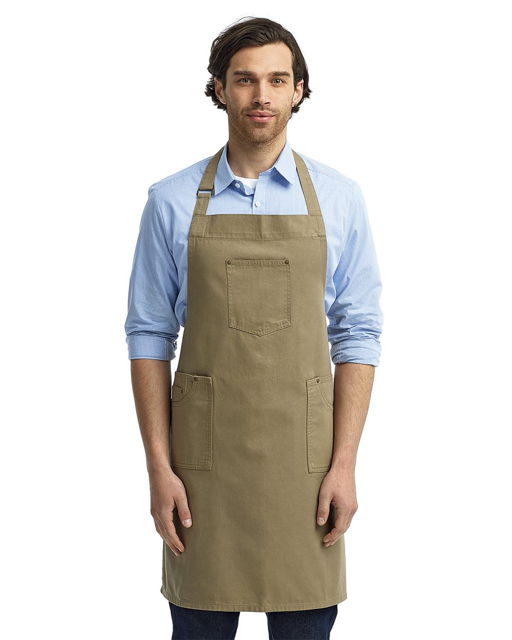 Colección Artisan de Reprime - Delantal con pechera estilo chino - RP132