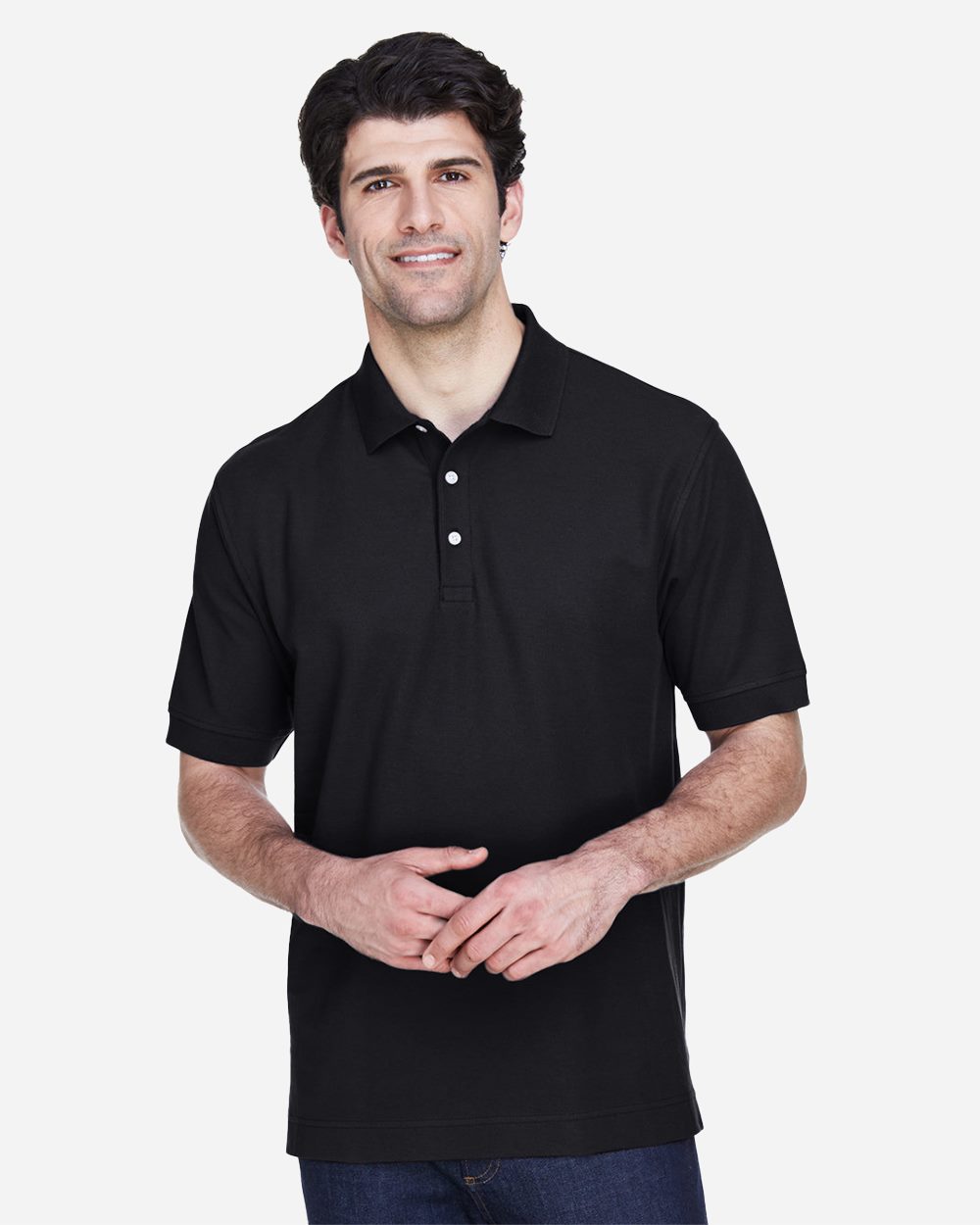 Devon & Jones - Polo Pima Piqué para hombre - D100