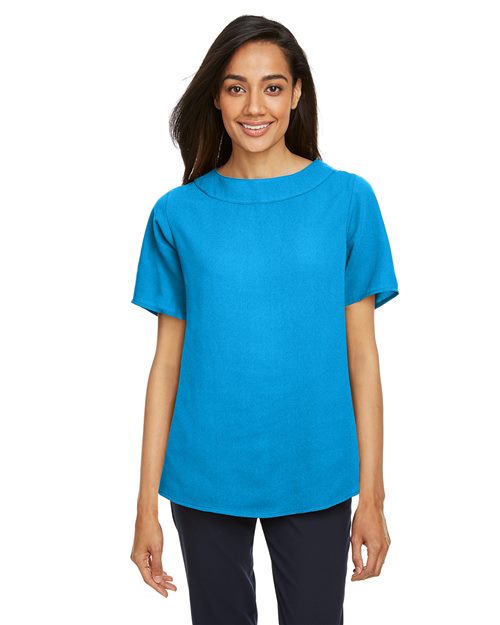Devon & Jones - Blusa de cuello barco Perfect Fit™ para mujer - DP613W
