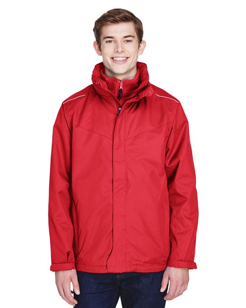 CORE365 - Men's Region 3-in-1 Jacket with Fleece Liner - 88205
