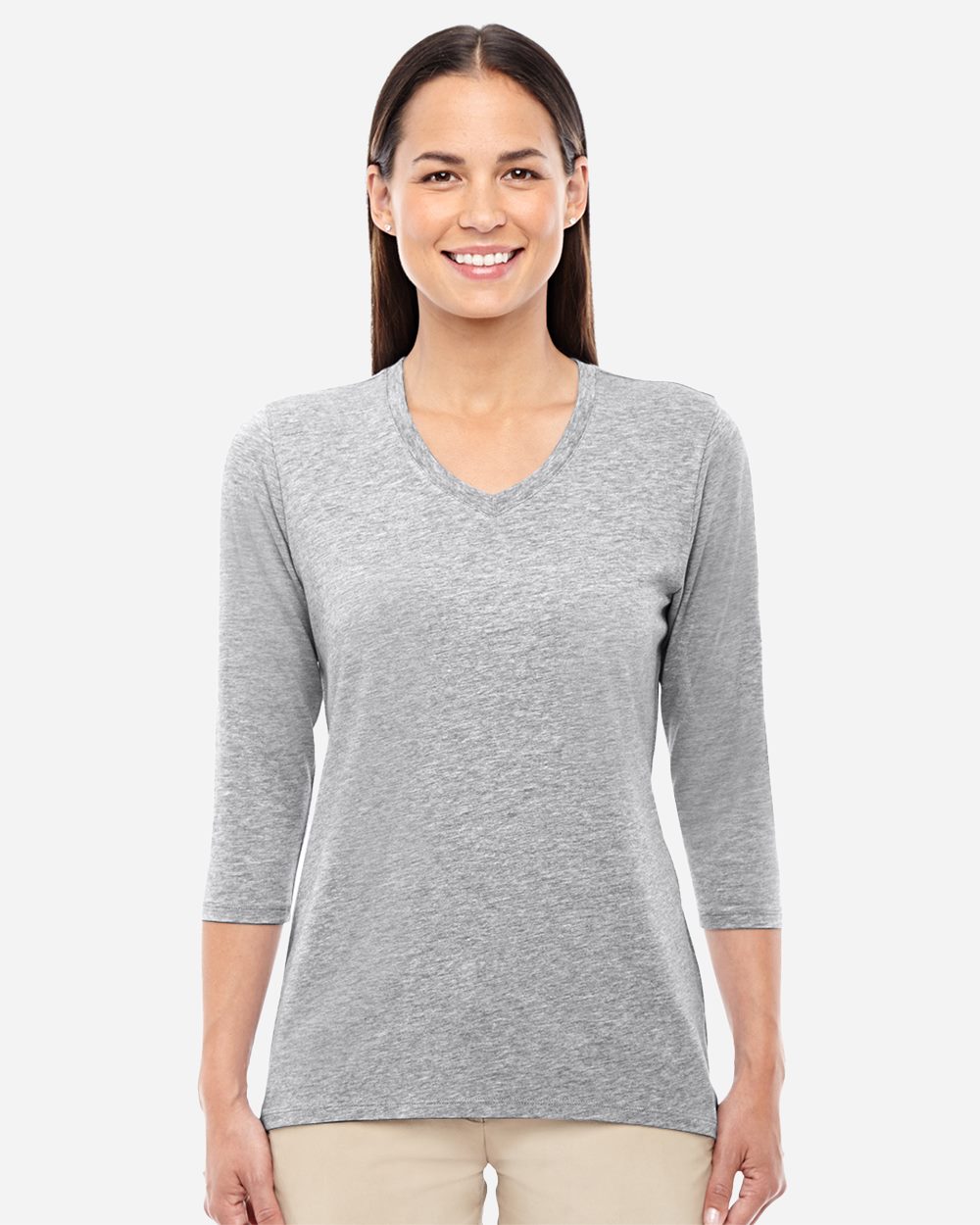 Devon & Jones - Top de escote en V con pulsera Perfect Fit™ para mujer - DP184W