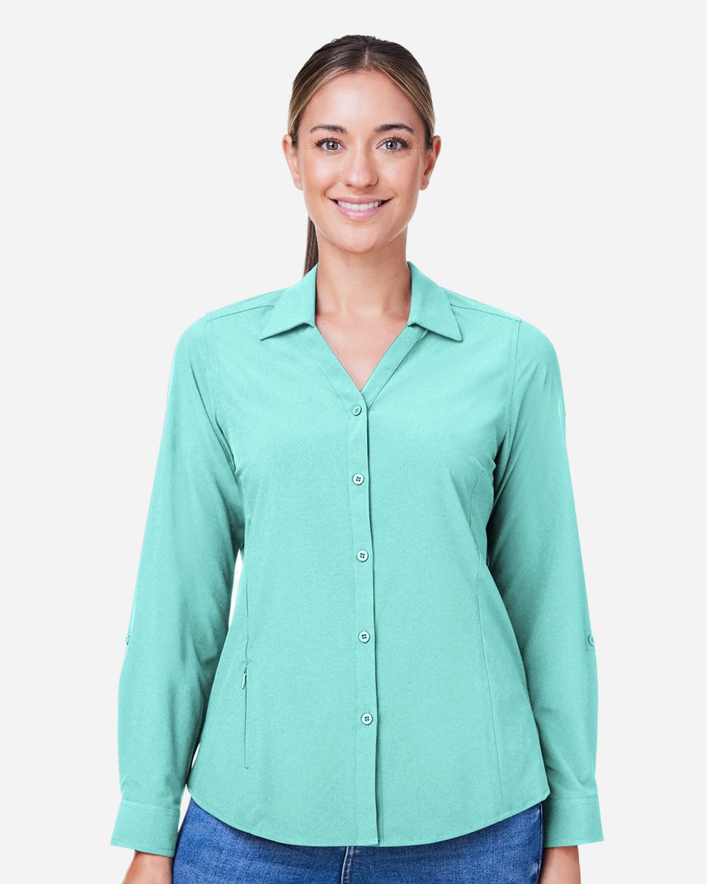 CORE365 - Camisa Ultra UVP® Marina para mujer - CE510LW