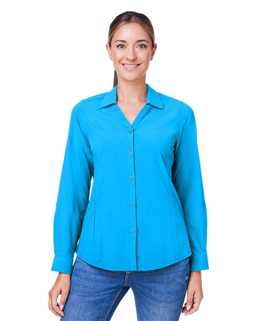CORE365 - Camisa Ultra UVP® Marina para mujer - CE510LW