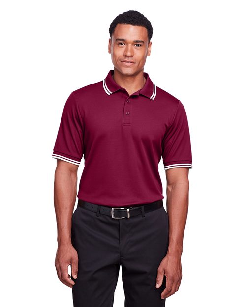 Devon & Jones - Men's CrownLux Performance® Plaited Tipped Polo - DG20C