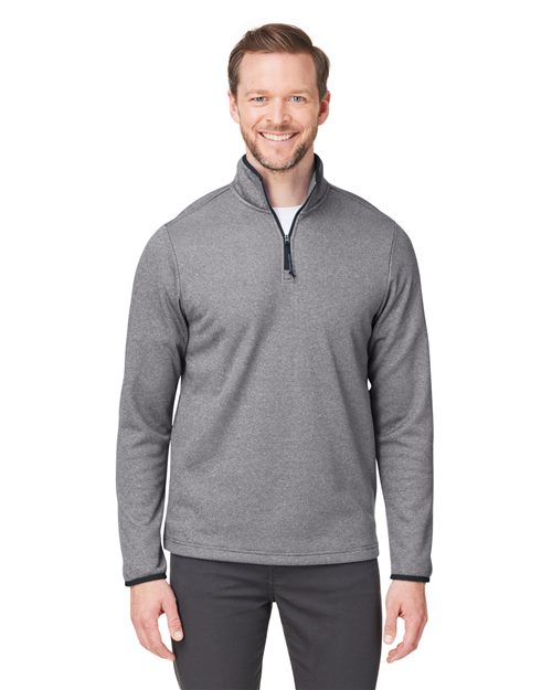 CORE365 - Men's Venture Heathered Stripe Quarter-Zip Pullover - CE73