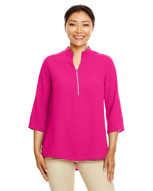 Devon & Jones - Women's Perfect Fit™  Three-Quarter Sleeve Crepe Tunic - DP611W