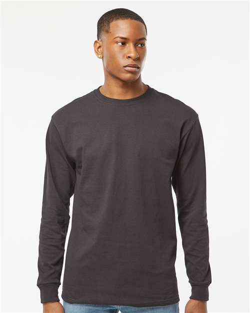 M&O - Camiseta unisex de manga larga dorada suave al tacto - 4820