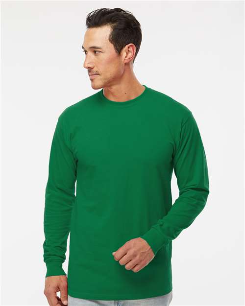 M&O - Camiseta unisex de manga larga dorada suave al tacto - 4820