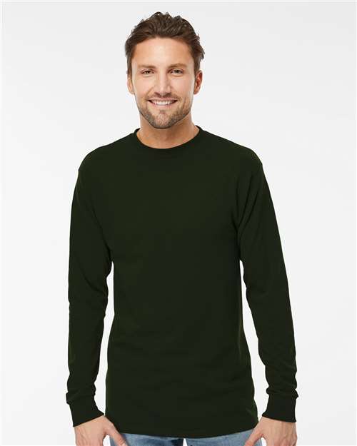 M&O - Camiseta unisex de manga larga dorada suave al tacto - 4820