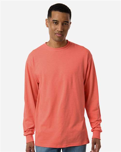 M&O - Camiseta unisex de manga larga dorada suave al tacto - 4820