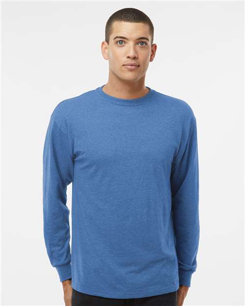 M&O - Camiseta unisex de manga larga dorada suave al tacto - 4820