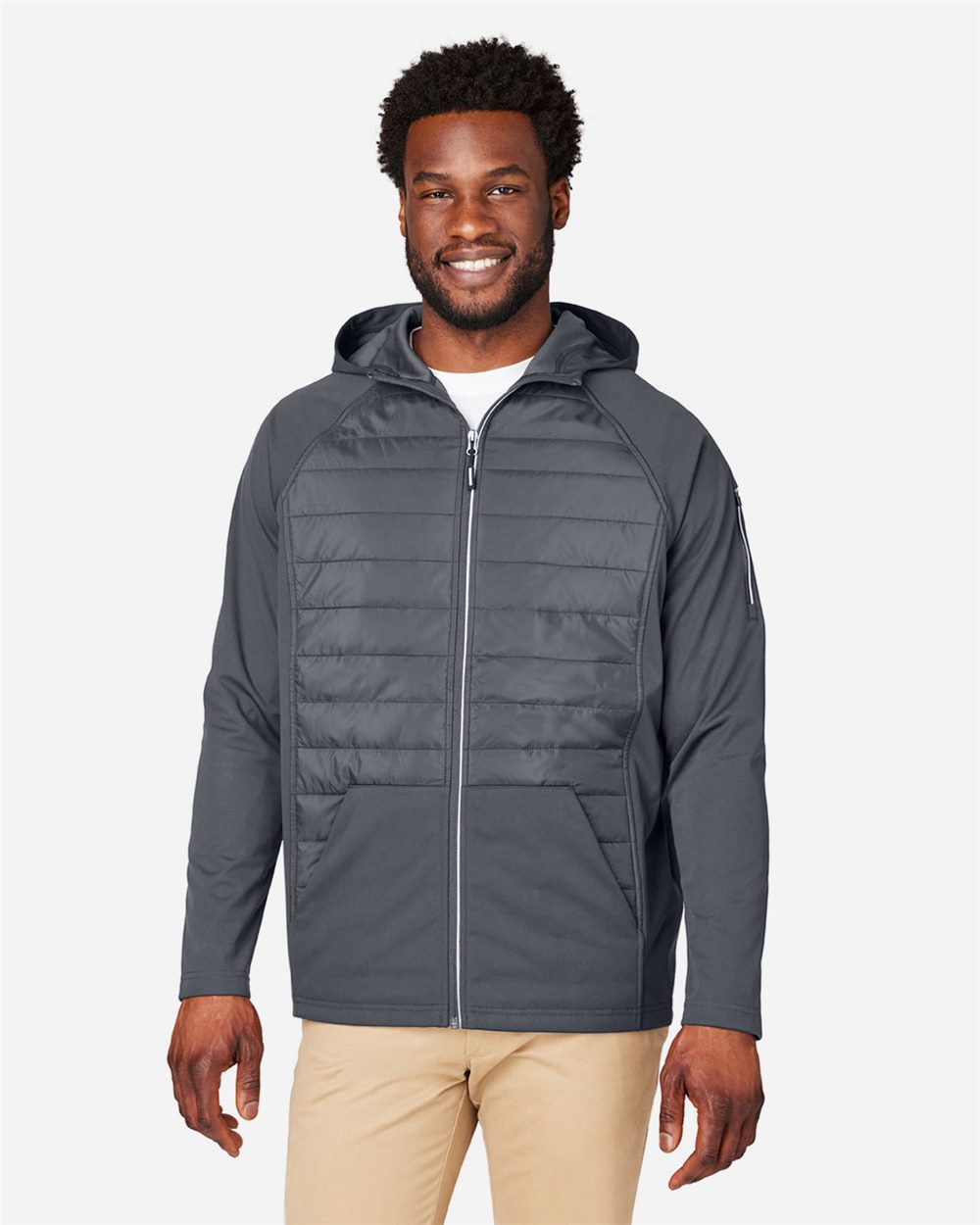 CORE365 - Chaqueta híbrida con capucha unisex Techno Lite - CE808