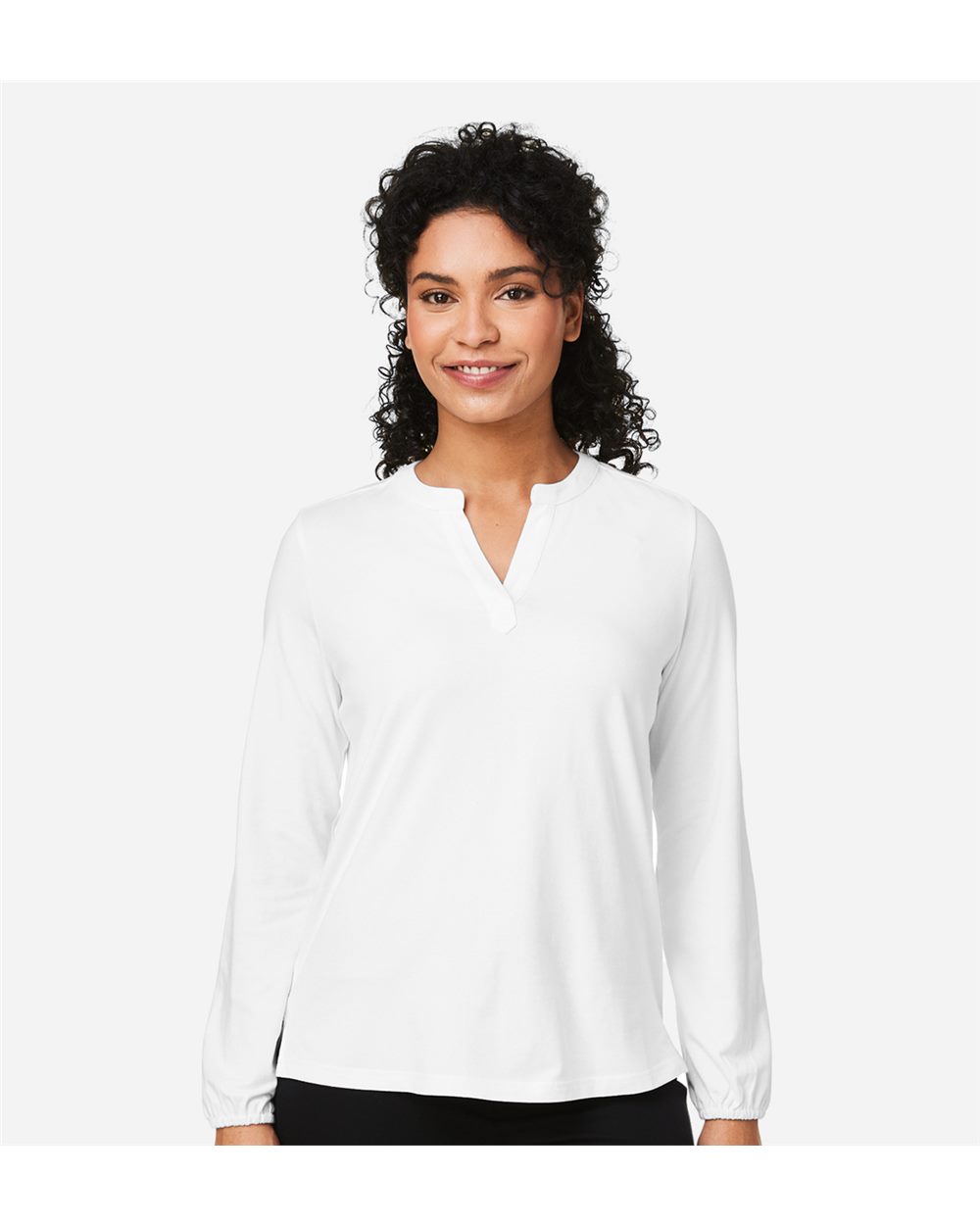 Devon & Jones - Top de punto con media tapeta Raleigh para mujer - DP122W