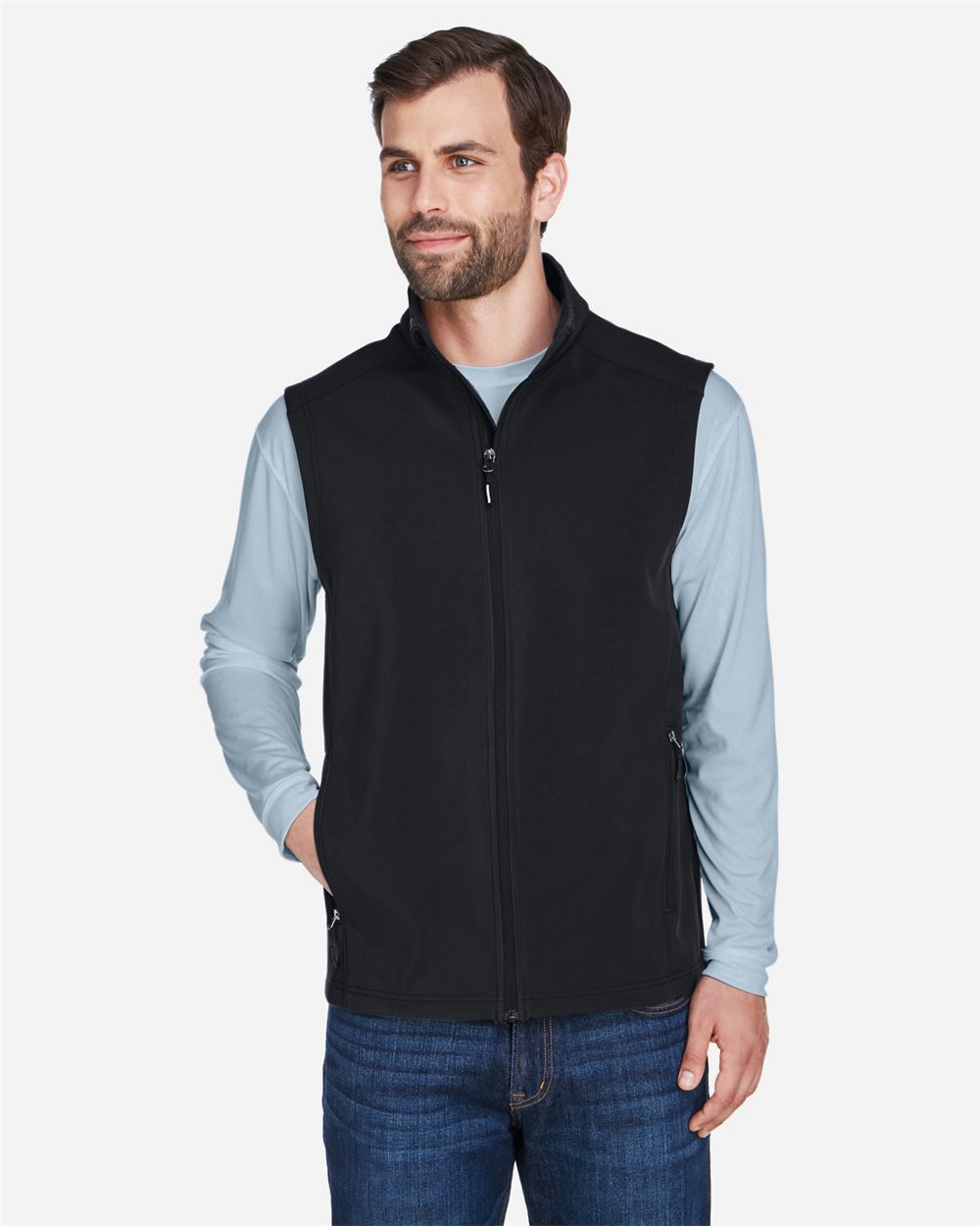 CORE365 - Men's Cruise Two-Layer Fleece Bonded Soft Shell Vest - CE701
