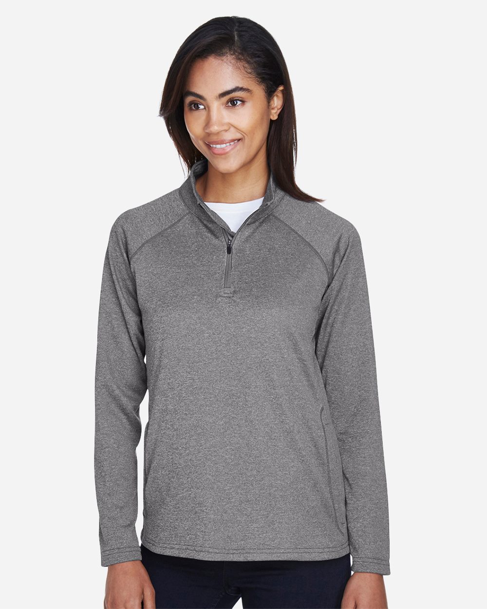 Devon & Jones - Jersey elástico Tech-Shell® Compass con cremallera de un cuarto para mujer - DG440W