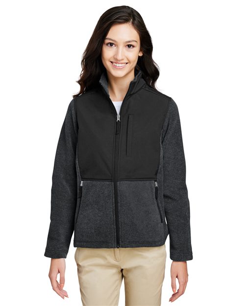 CORE365 - Chaqueta híbrida de cremallera completa Journey Summit para mujer - CE890W