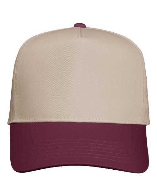 Valucap - Gorra de sarga de cinco paneles - 8869