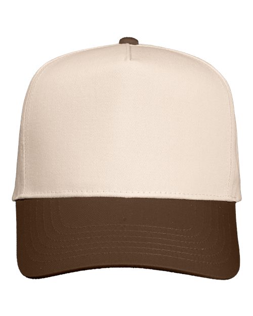 Valucap - Gorra de sarga de cinco paneles - 8869