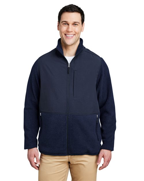 CORE365 - Chaqueta híbrida Journey Summit de cremallera completa para hombre - CE890