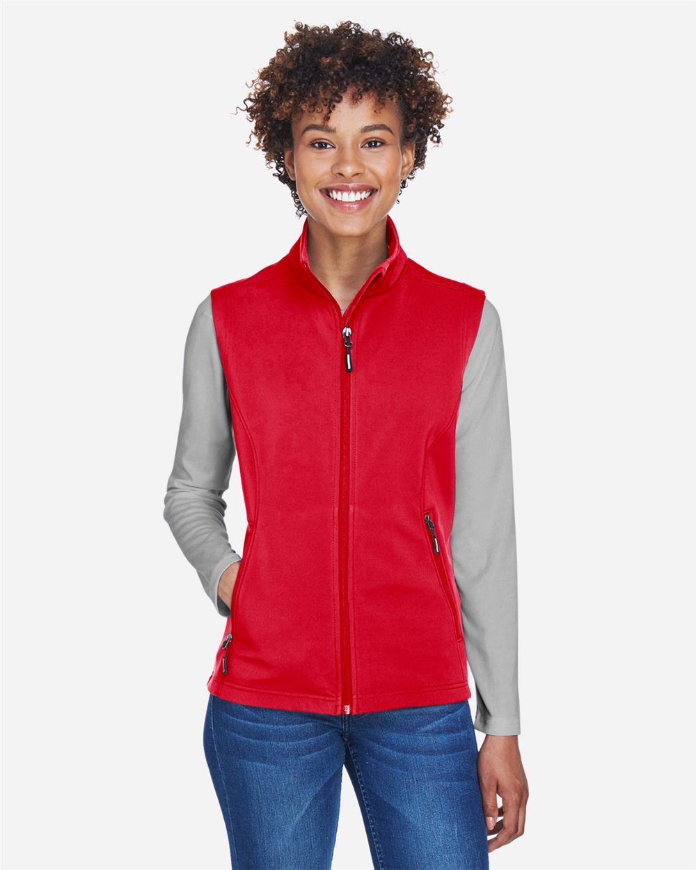 CORE365 - Women's Cruise Two-Layer Fleece Bonded Soft Shell Vest - CE701W