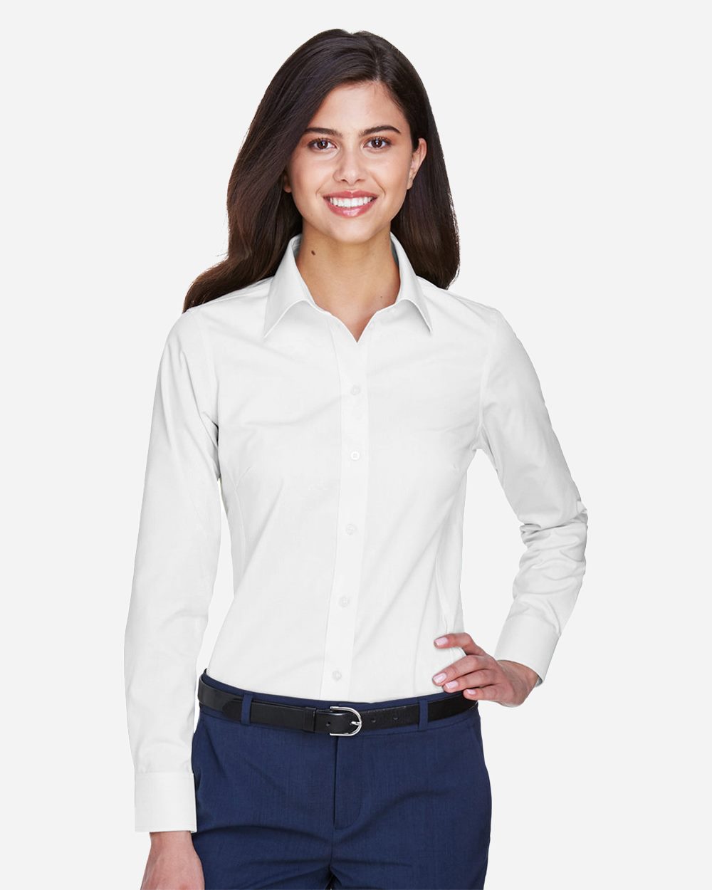 Devon & Jones - Camisa de vestir Oxford Crown Collection® para mujer - D630W