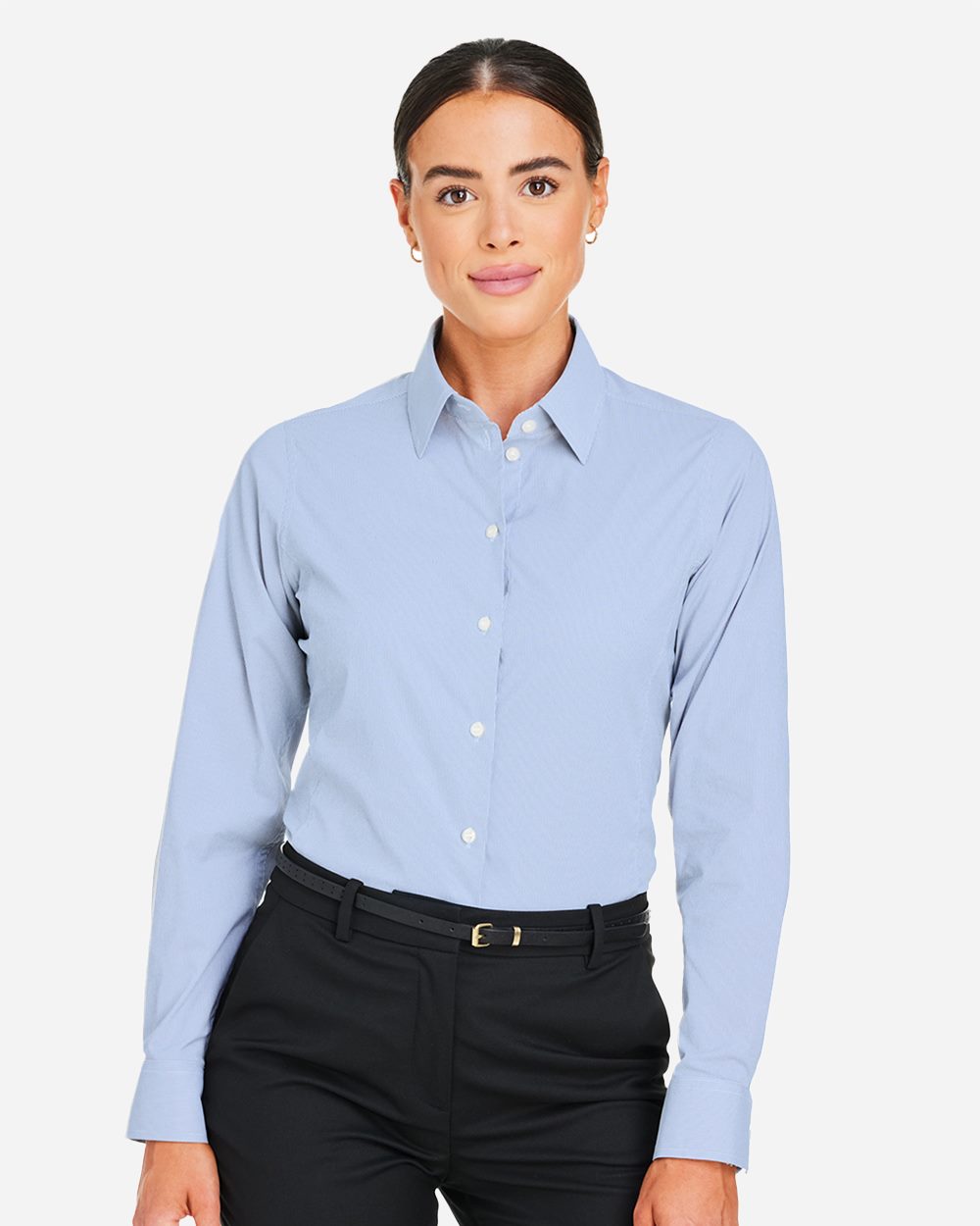 Devon & Jones - Camisa de vestir CrownLux Performance® con microrayas para mujer - DG537W