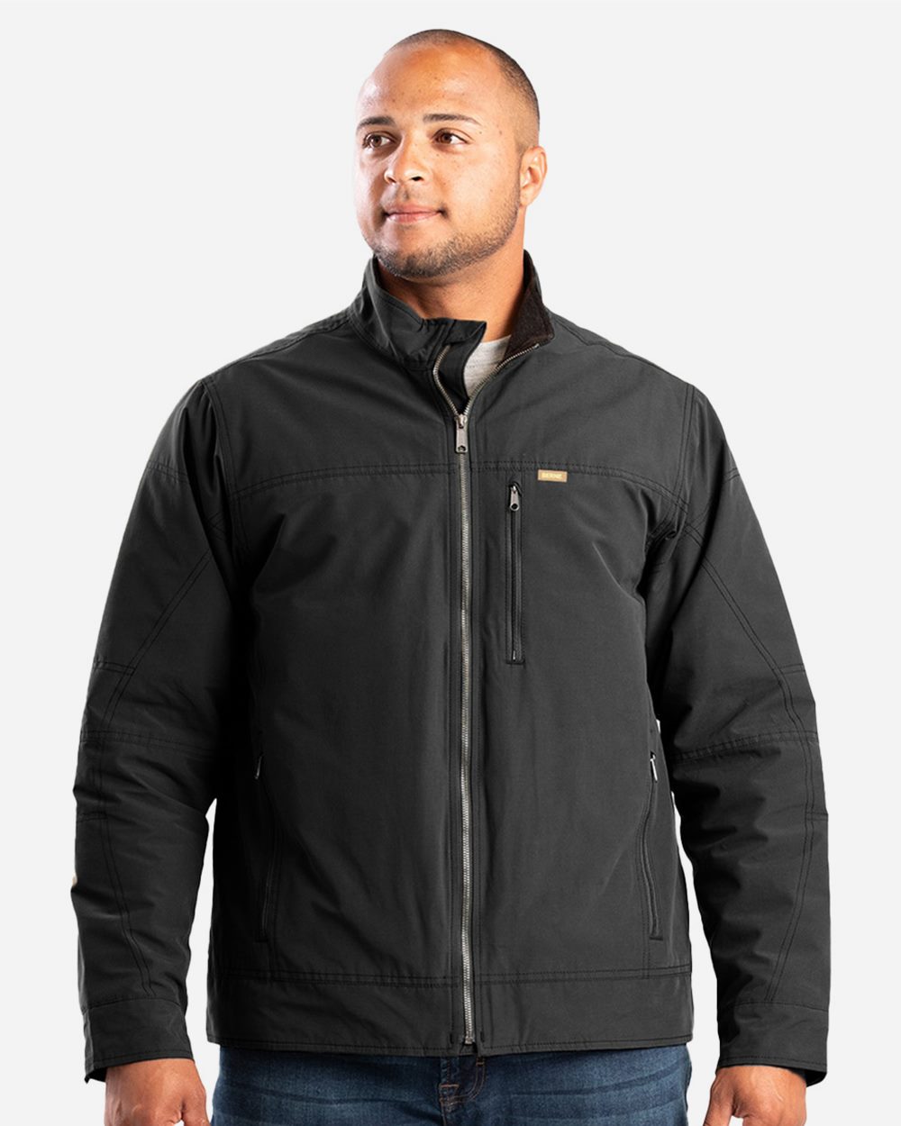 Berne Apparel - Men's Highland Quilt-Lined Micro-Duck Jacket - J387