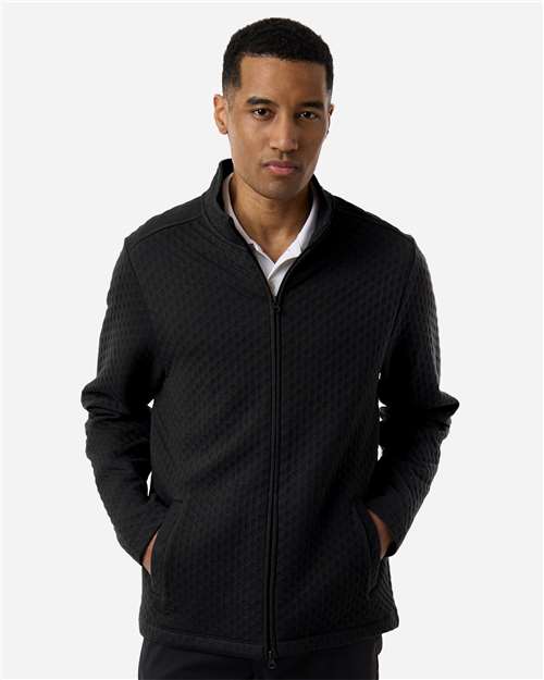 Devon & Jones - Chaqueta Berkley texturizada con cremallera completa para hombre - DG740