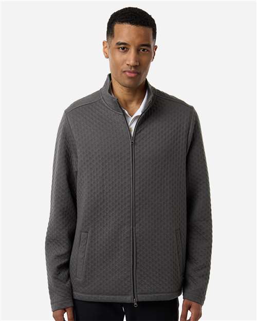 Devon & Jones - Chaqueta Berkley texturizada con cremallera completa para hombre - DG740