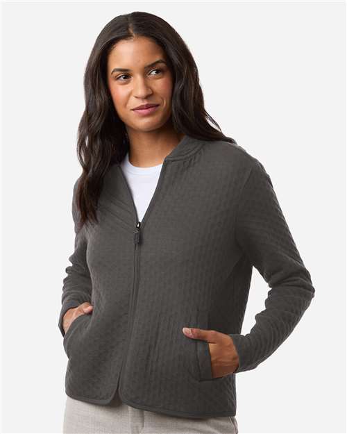 Devon & Jones - Chaqueta Berkeley texturizada con cremallera completa para mujer - DG740W