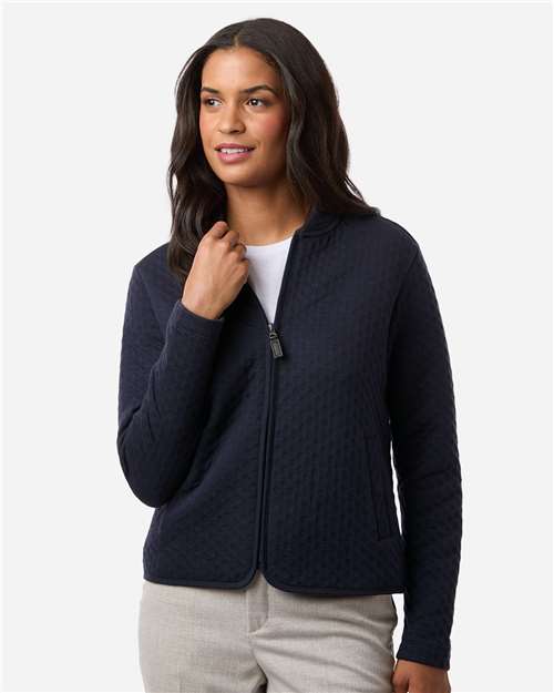 Devon & Jones - Chaqueta Berkeley texturizada con cremallera completa para mujer - DG740W