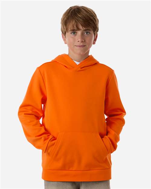 Team 365 - Youth Squad Hooded Tech Fleece Pullover - TT400Y