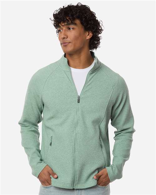 North End - Chaqueta texturizada Spirit con cremallera completa para hombre - NE727