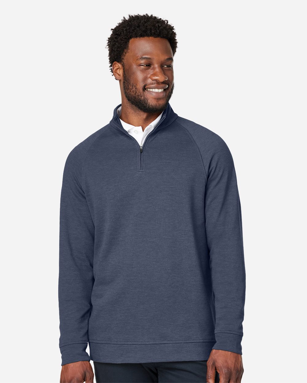 Devon & Jones - Jersey Charleston con cremallera de un cuarto para hombre New Classics® - DG481