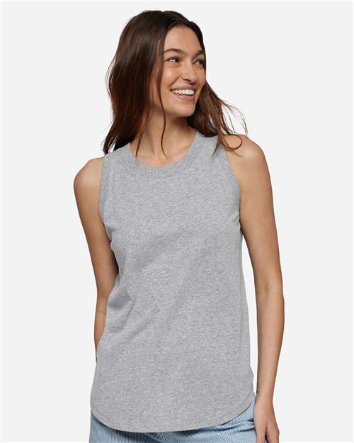 LAT - Camiseta de tirantes de punto fino y holgada para mujer - 3592