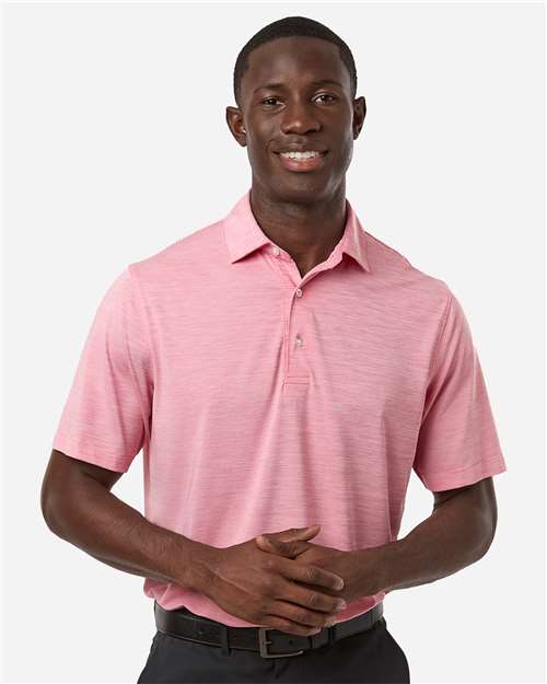 Paragon - Men's Bohemian Striped Heather Performance Polo - 162