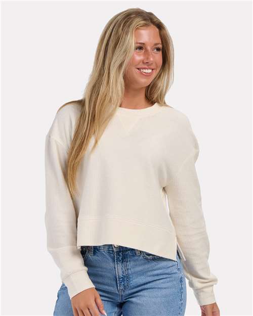 Boxercraft - Women's Rib Knit Corded Boxy Crewneck Sweatshirt - BW5102