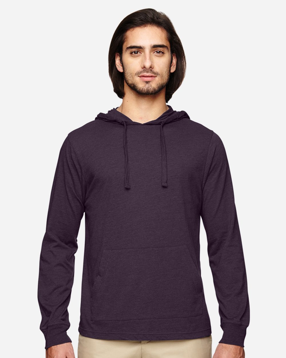 econscious - Unisex Eco Jersey Pullover Hooded Long Sleeve T-Shirt - EC1085
