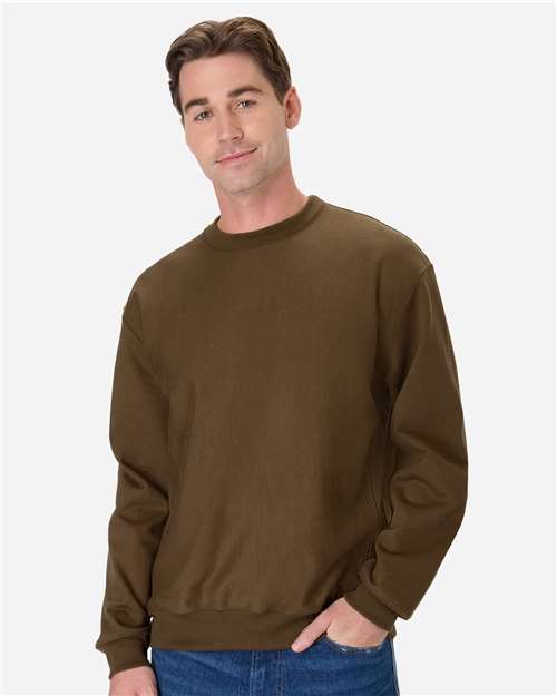 Hanes - Sudadera unisex Beefy® Sweats Premium de cuello redondo y peso pesado - OG600